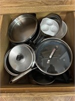 Drawer full of pots and pans