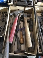 Box of hammers and chisels