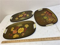 Three vintage Trays
