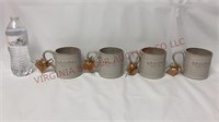 Mud Pie Grandpa Est 2021 Coffee Mugs / Cups - 4