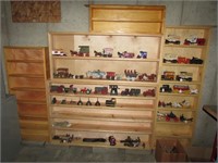 all wooden display cabinets