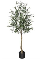 CROSOFMI Artificial Olive Tree Plant 4 Feet Fake