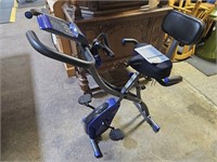 Like New Fitnation Exerciser Bike with Book