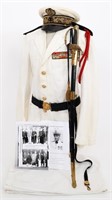 WWII FRENCH ADMIRAL ATTRIBUTED UNIFORM & SWORD