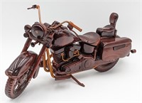 Wooden Carved Motorcycle 13" length