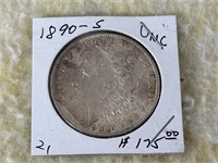 1890-S Silver Dollar UNC