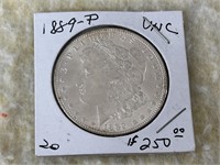 1889-P Silver Dollar UNC