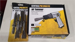 CENTRAL PNEUMATIC AIR HAMMER AND CHISEL BIT SET