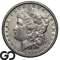 1899 Morgan Silver Dollar, Scarce AU+ Better Date