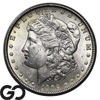 1902-O Morgan Silver Dollar, Near Gem BU++/Gem BU