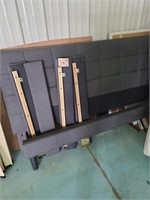 King bed frame and headboard