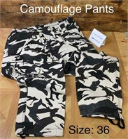 Mens Camoflage Pants (size 36)