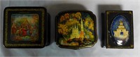 Russian Lacquer Box Grouping