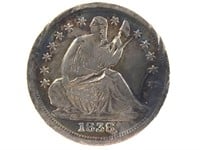 1838 Seated Half Dime, Large Stars