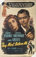 "They Won't Believe Me" Vintage Movie Poster