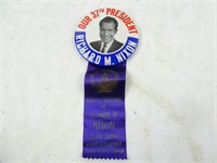 1969 Richard Nixon Inauguration Button Ribbon