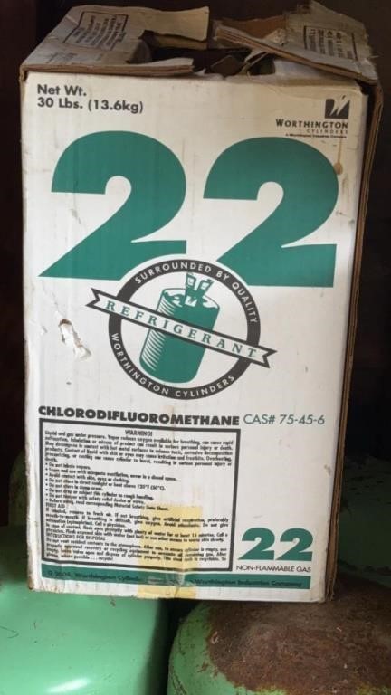 30 lbs Chlorodifluoromethane 22 Refrigerant Full