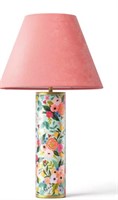 Floral Lamp with Velvet Lampshade $75