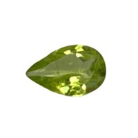 Natural 0.66ct Pear Cut Peridot Gemstone