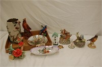 Bird Figurine's & Vase