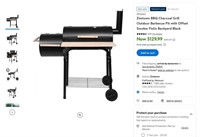 N1149  Zimtown BBQ Charcoal Grill Pit