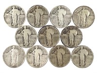 Group of 11 Standing Liberty Quarters