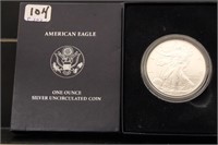 1 OZ SILVER U.S. AMERICAN EAGLE UNCIRCULATED COIN