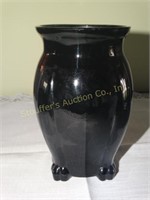 L.E. Smith Mt Pleasant Black Depression Glass Vase