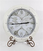 Large Metal Battery Operated Wall Clock