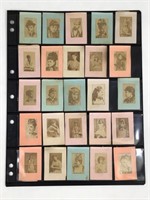 28 Postage Stamp Size Victorian Actress Photos