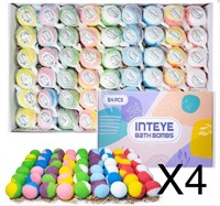 1 Lot (4) 54 PCS Bulk Bath Bombs Bubble Bath