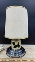 Vintage Tin Scottie Dog Lamp w/Shade (13"H)