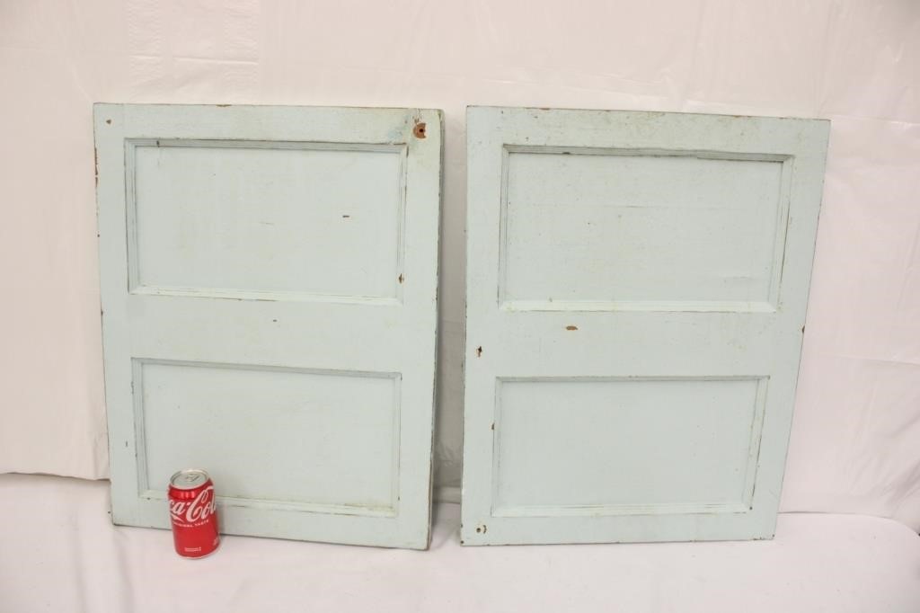 Pair of Vintage Cupboard Doors ~ 19.5" x 15"