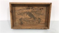 Vintage “Old Crow” wooden serving tray- or wall