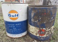 (2) Gulf 5-gallon cans.