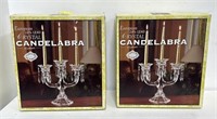 Pair of Shannon crystal candelabras