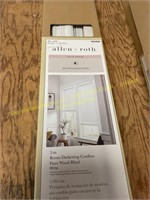 Allen&Roth 34in.x64in.cordless faux wood blinds