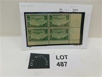 U.S.A. SCOTT C21 STAMP BLOCK MNH