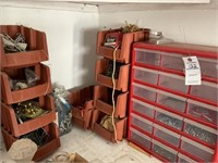 Organizers With Assorted Screws And Nails