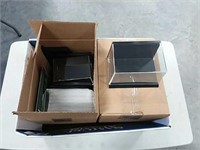 2 boxes of plastic cases