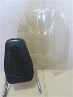 *VTG Clear Motorcycle Windshield & Coffin Sissy