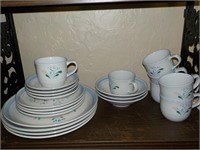 set of stoneware dishes