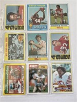 Collection of OVER (27) S.F. 49ers Football Cards