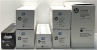 Lot of 7 HP Toner Cartridges - NEW $3000