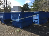 (7) 8yd poly dumpsters front load