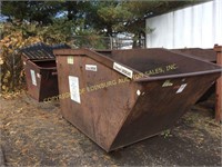 (2) 8yd steel rear load dumpsters