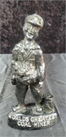 Worlds greatest coal miner coal statue approx 9