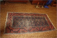 Early Oriental rug 38x72"