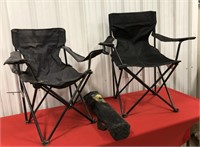 3 Folding Camping Chairs
