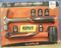 NEW HAUS ANTI VIBRATION HAMMER & RUBBER MALLET